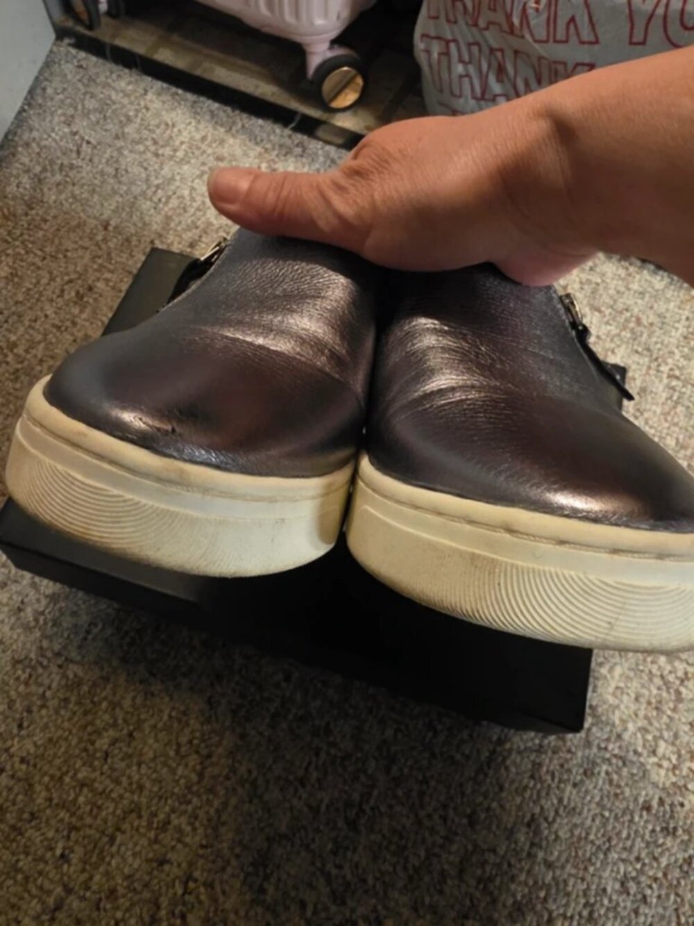 Naturalizer metallic leather shoes 8M